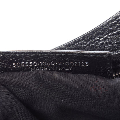 Balenciaga Agneau Classic Silver Hardware City Logo Strap Black White 7 of 9