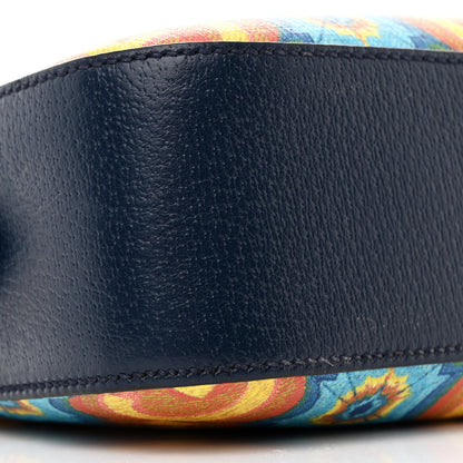 Gucci GG Supreme Kaleidoscope Calfskin Script Logo Gucci 100 Camera Bag Blue Orange Multicolor Blue Agata 9 of 11