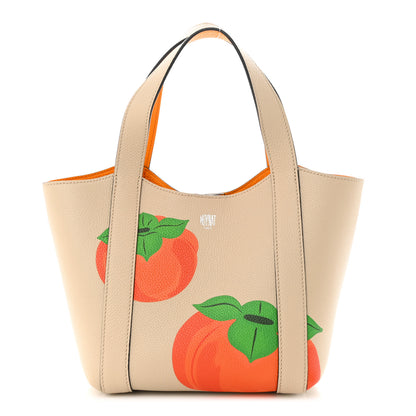 Moynat Taurillon Blush Duo Cabas BB Tote Greige Mandarine 1 of 9
