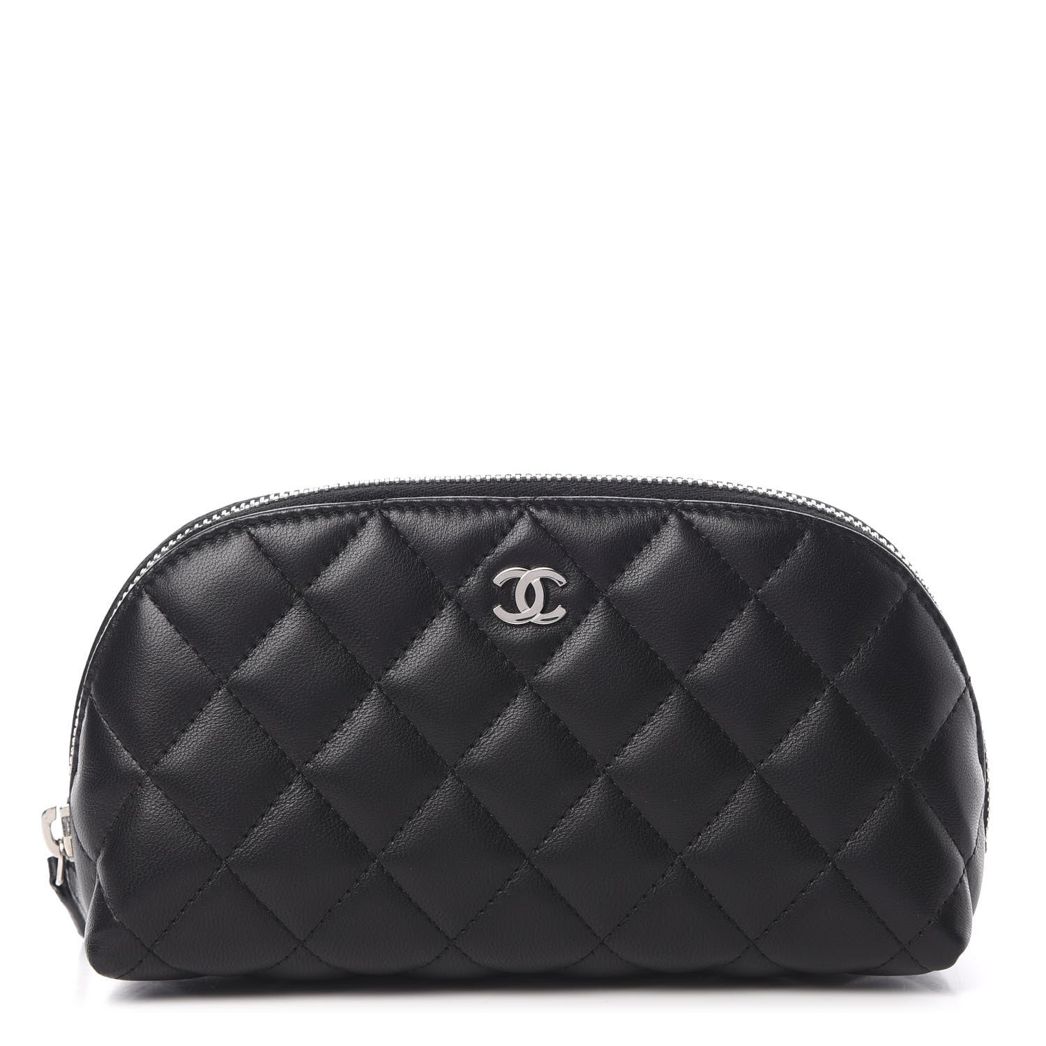 Chanel Lambskin Quilted Cosmetic Case Black 1 of 8