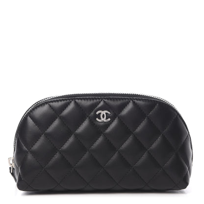 Chanel Lambskin Quilted Cosmetic Case Black 1 of 8