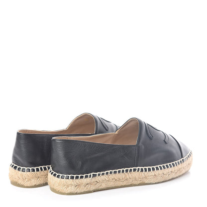 Chanel Lambskin CC Espadrilles 38 Black 4 of 8
