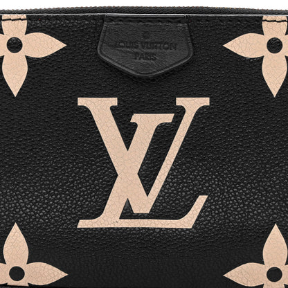 Louis Vuitton Empreinte Monogram Giant Multi Pochette Accessories Mini Pochette Black Beige 7 of 11