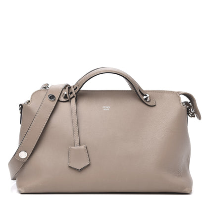 Fendi Vitello Dolce Large By The Way Boston Bag Tortora 1 of 12