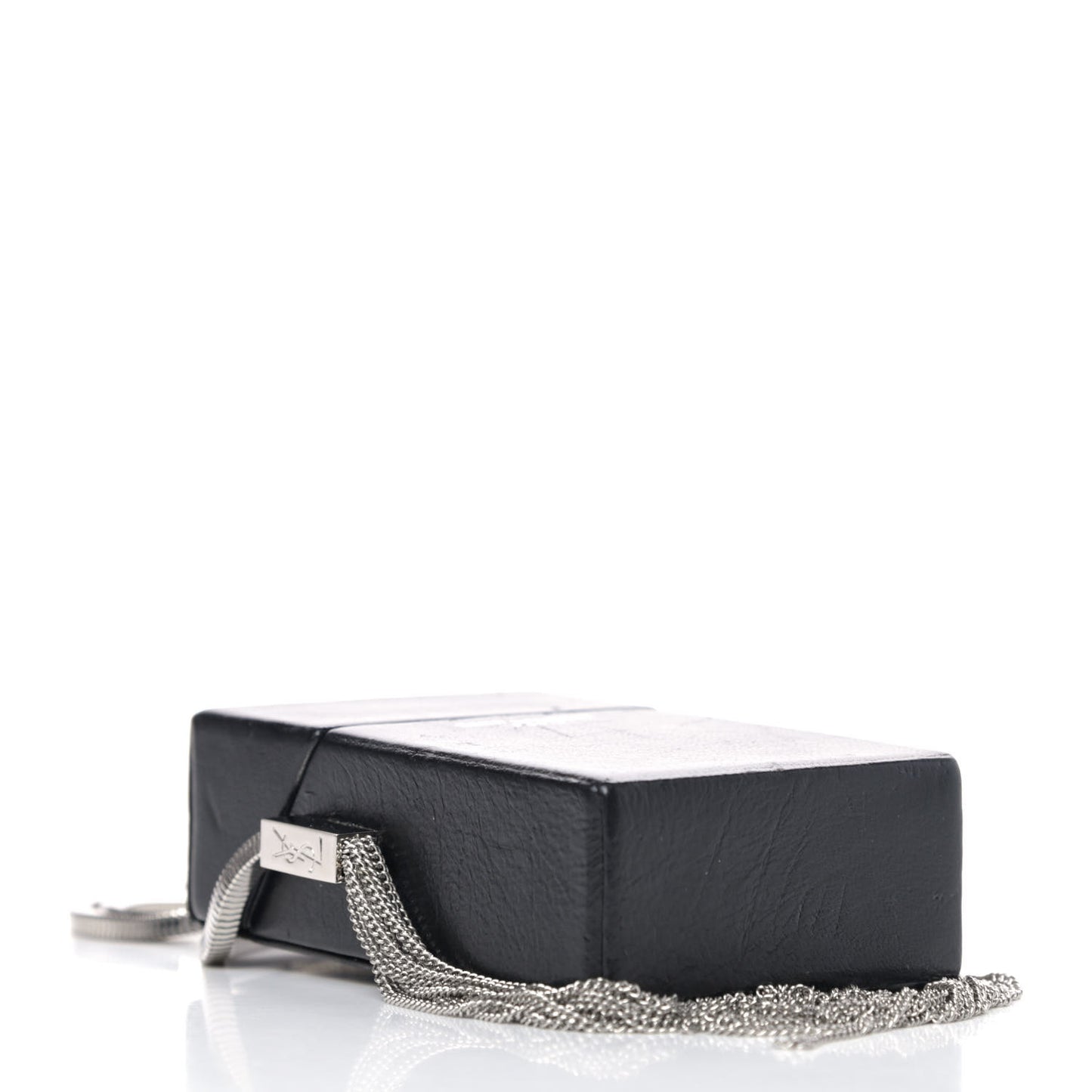 Lambskin Smoking Box Crossbody Black