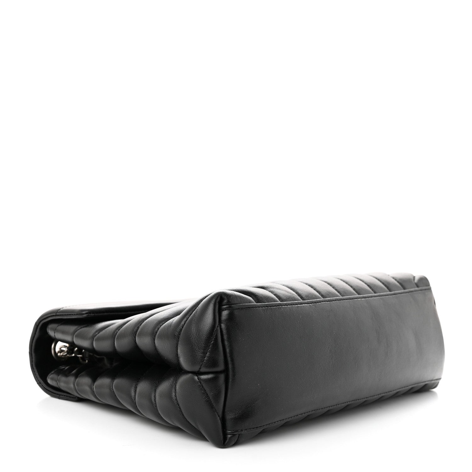 Saint Laurent Calfskin Y Quilted Monogram Medium Loulou Chain Satchel Black 4 of 11