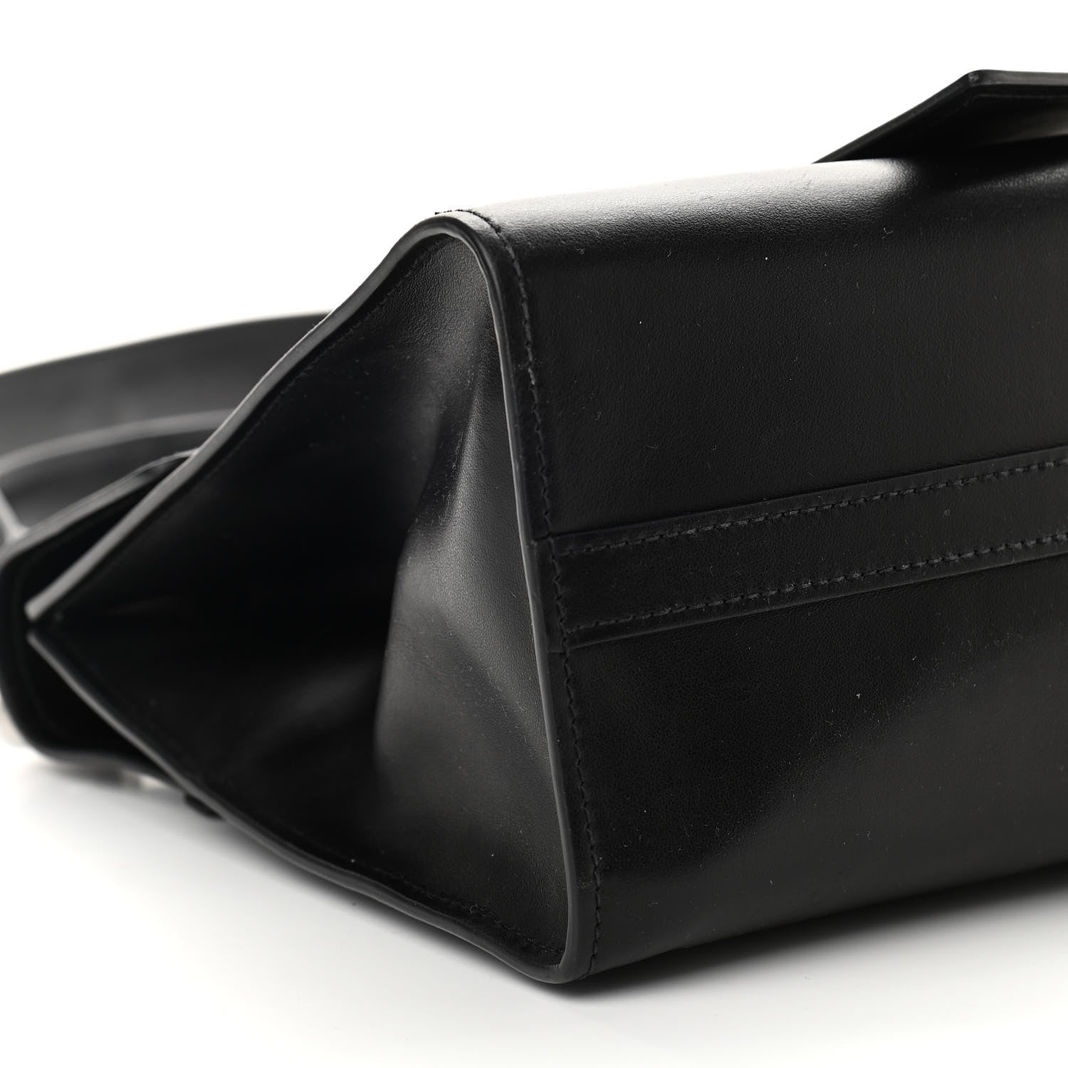 Prada City Calf Ribbon Shoulder Bag Black 8 of 10