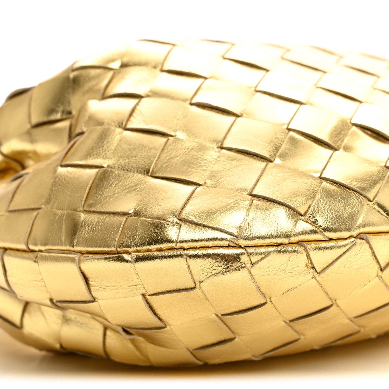 Bottega Veneta Metallic Nappa Intrecciato Mini Jodie Gold 9 of 10
