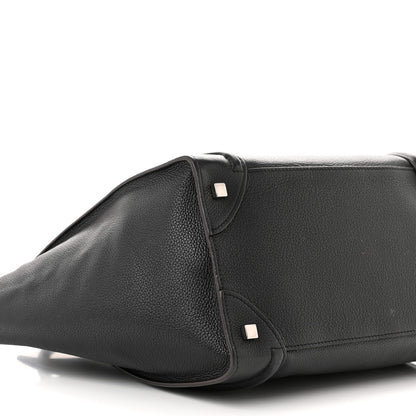 Celine Drummed Calfskin Mini Luggage Black 8 of 11