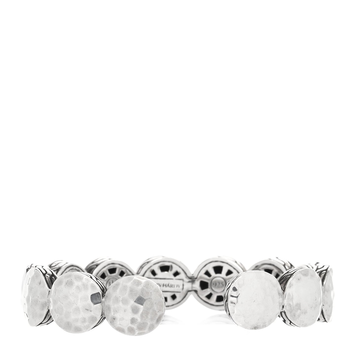 Sterling Silver Hammered Palu Dot Cuff Bracelet