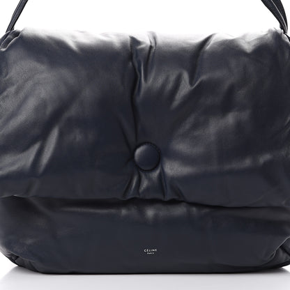 Celine Smooth Lambskin Medium Pillow Flap Navy 10 of 13