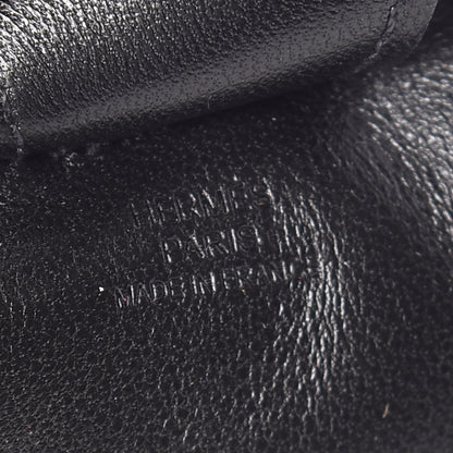 Hermes Milo Lambskin Grigri Rodeo Horse Bag Charm MM So Black 3 of 7
