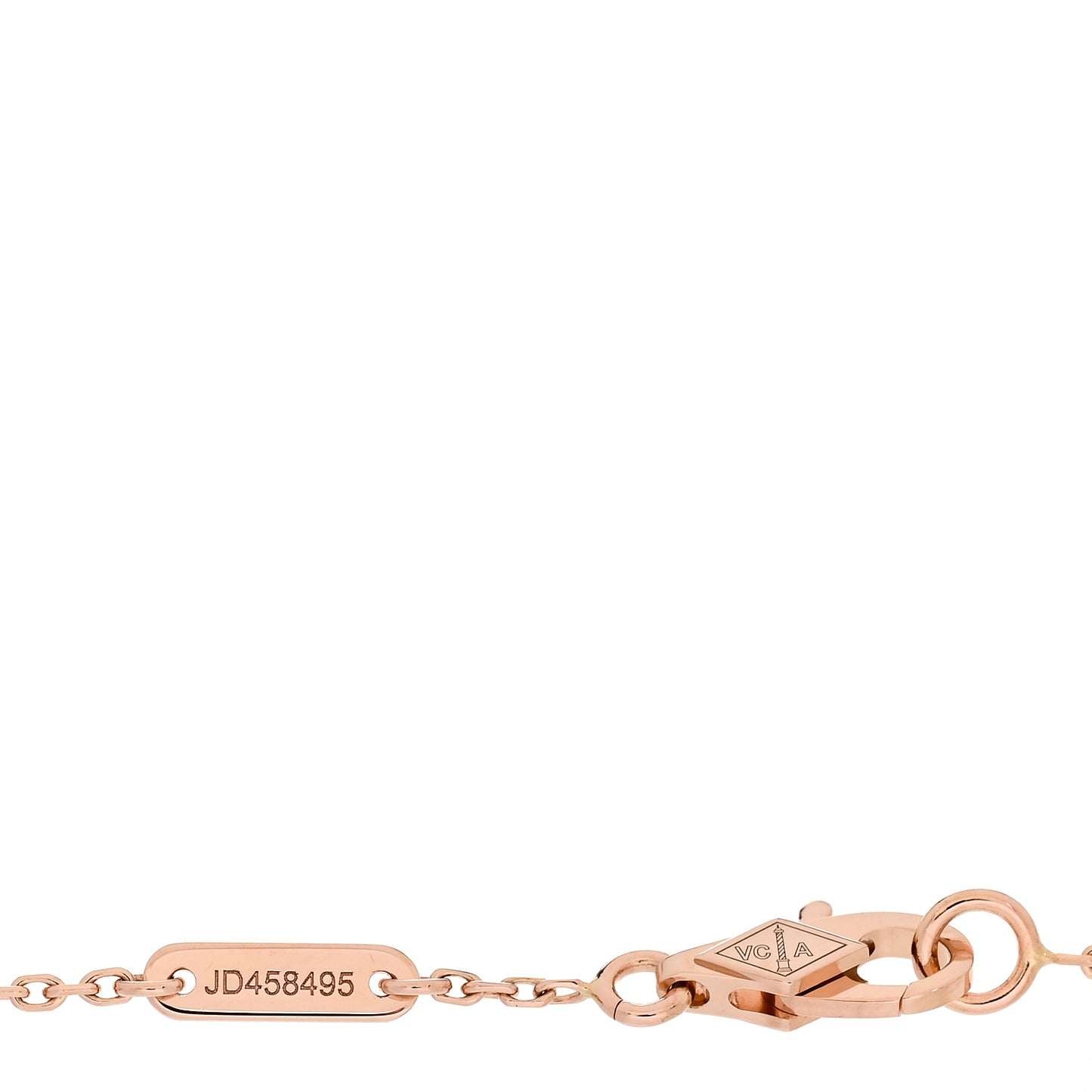 18K Rose Gold Carnelian Sweet Alhambra Bracelet