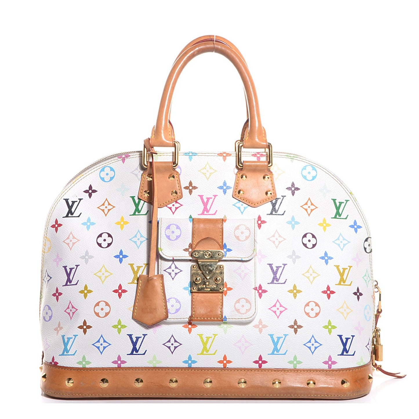 Monogram Multicolor Alma GM White