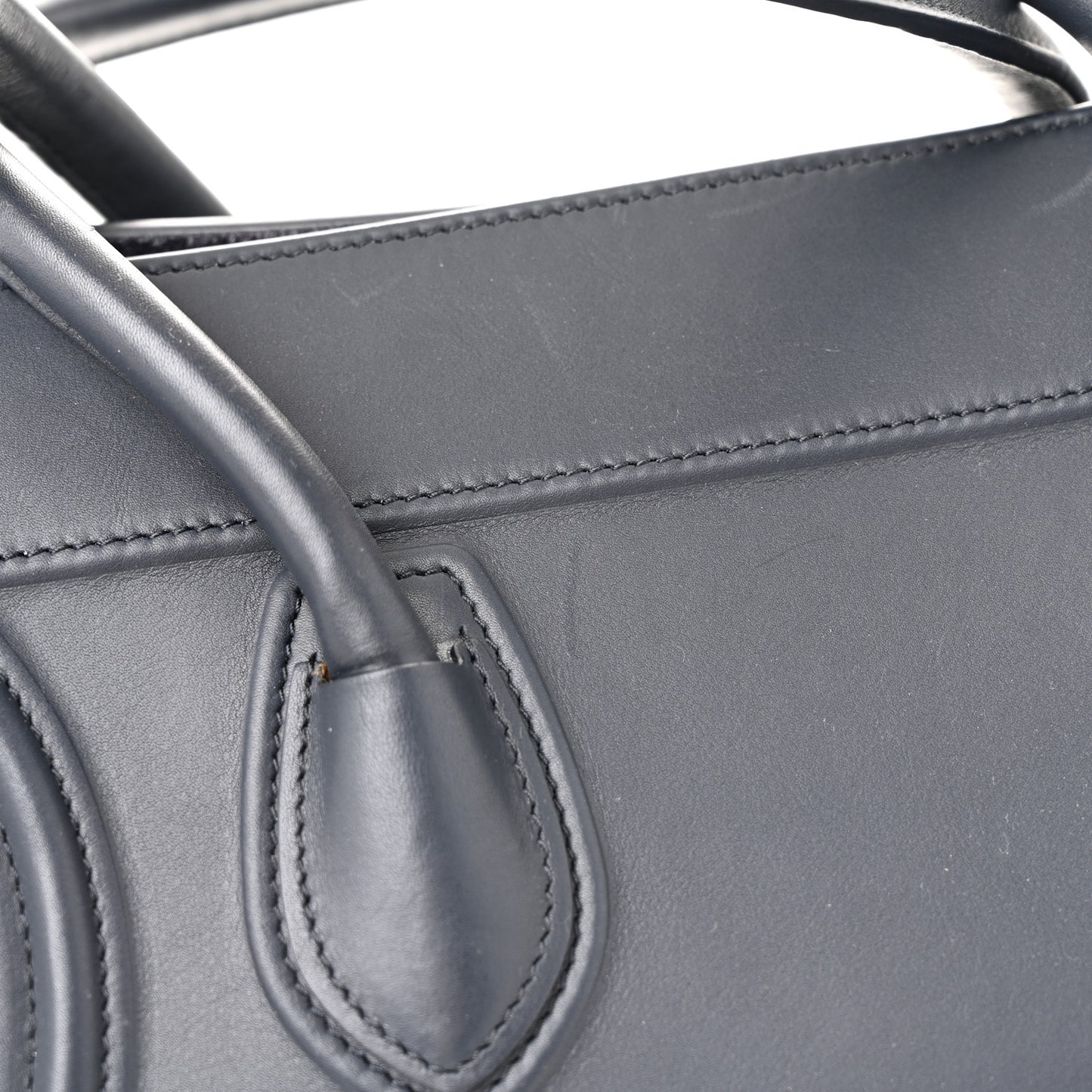 Supple Calfskin Medium Phantom Luggage Navy Blue