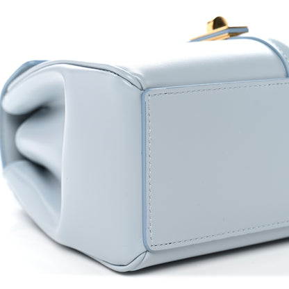 Celine Satinated Calfskin Mini 16 Top Handle Bag Pale Blue 9 of 10