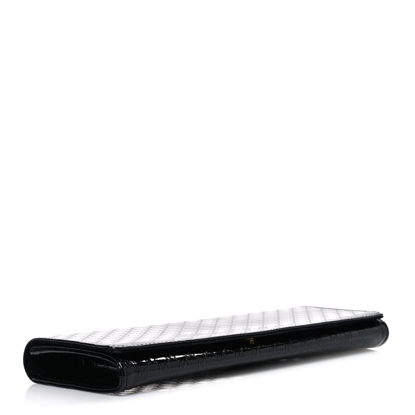 Patent Microguccissima Small Broadway Clutch Black