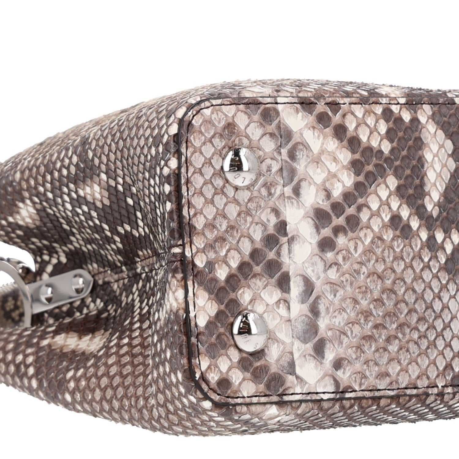 Louis Vuitton Snakeskin Capucines PM Naturel 8 of 9
