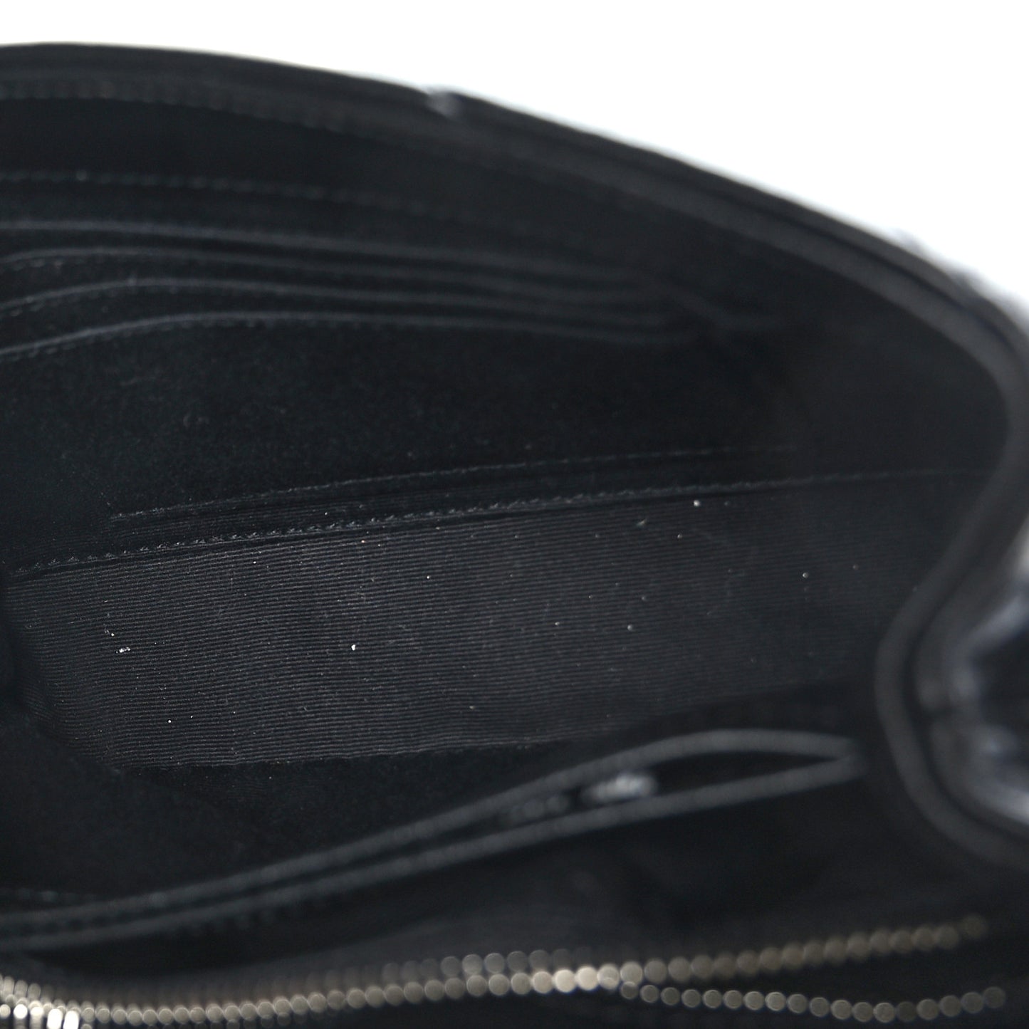 Calfskin Y Quilted Monogram Toy Loulou Crossbody Bag Black