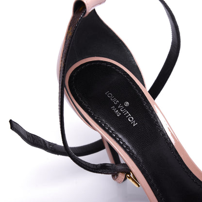 Louis Vuitton Patent Monogram Call Back Sandals 38 Rose Ballerine 8 of 10