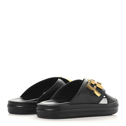 Fendi Vitello Womens Fendigraphy Slide Sandals 36.5 Black 5 of 9