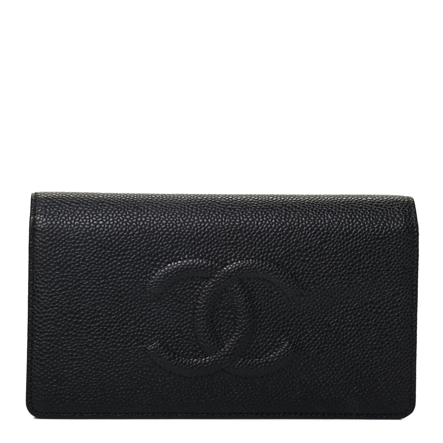 Chanel Caviar Timeless CC Yen Wallet Black 1 of 4