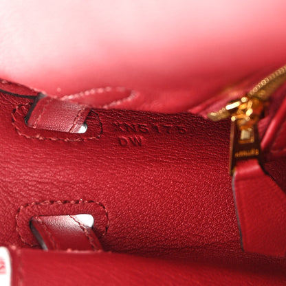 Hermes Swift Kelly Retourne 25 Rouge Grenat 7 of 15