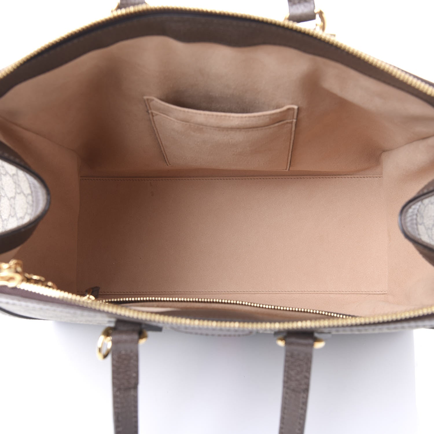 Gucci GG Supreme Monogram Web Medium Ophidia Tote Bag Brown 4 of 12
