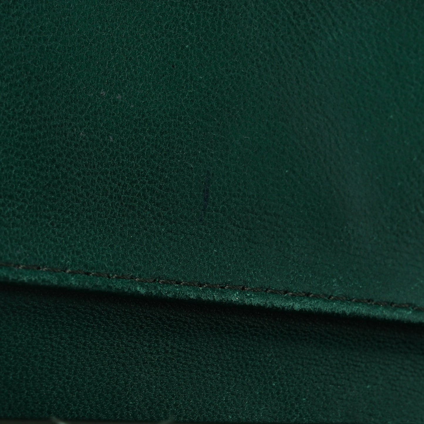 Patent Quilted Large Flap Wallet Green