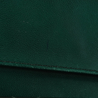 Chanel Patent Quilted Large Flap Wallet Green 13 of 13