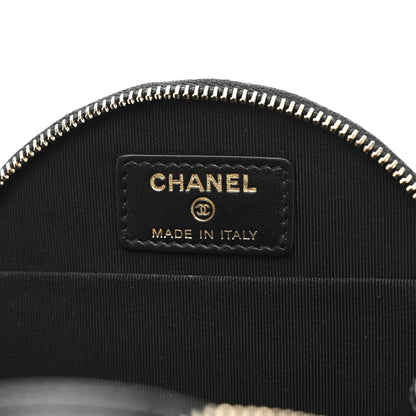 Chanel Caviar Quilted Round Handle With Care Vanity With Chain Black 7 of 12