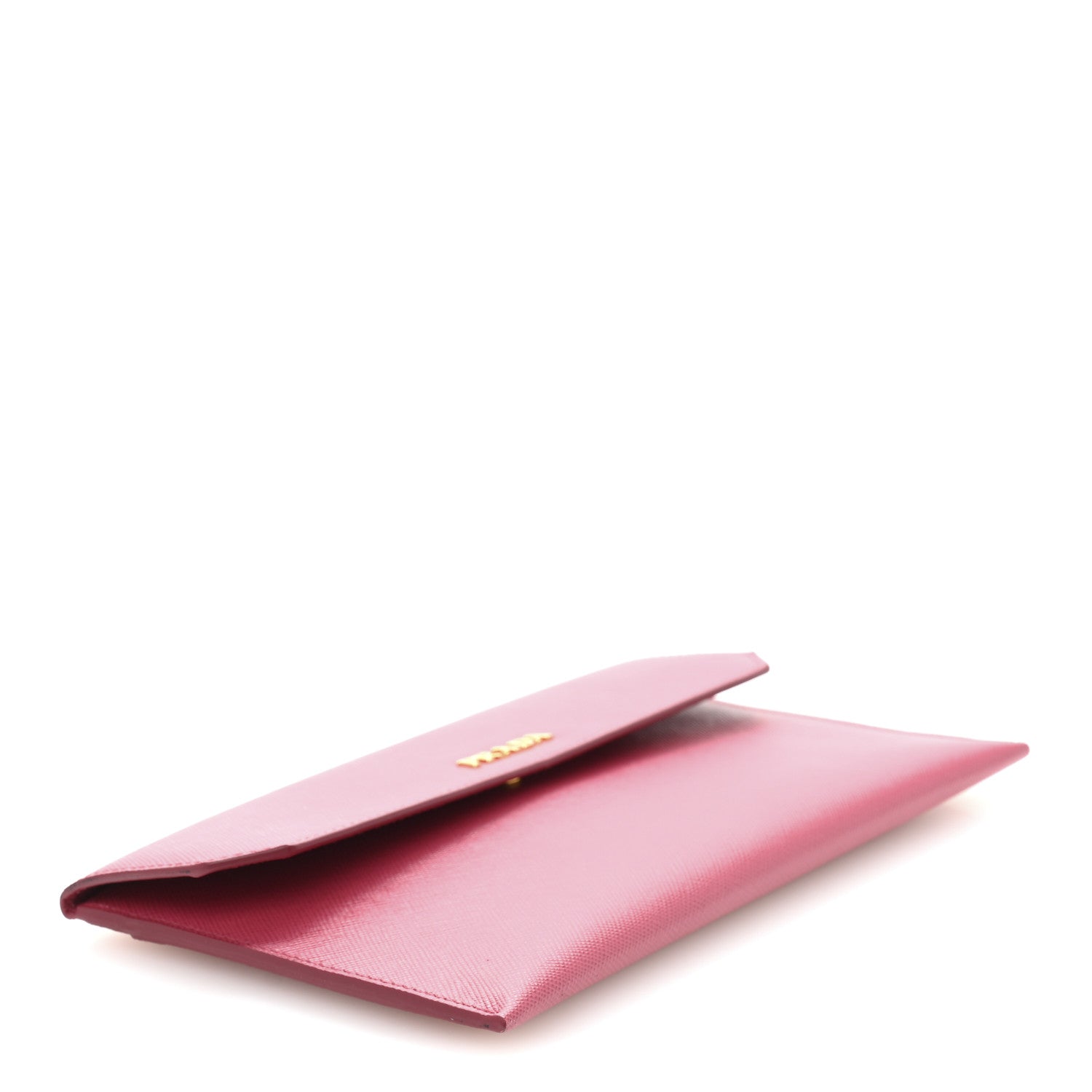 Prada Saffiano Metal Large Flap Wallet Peonia 4 of 12