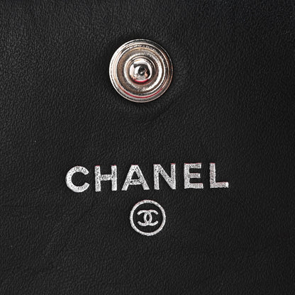 Chanel Calfskin Quilted Cambon Gusset Flap Wallet Black 6 of 18