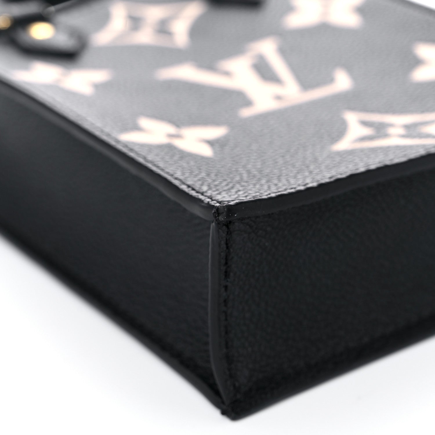 Louis Vuitton Empreinte Monogram Giant Petit Sac Plat Black Beige 7 of 12