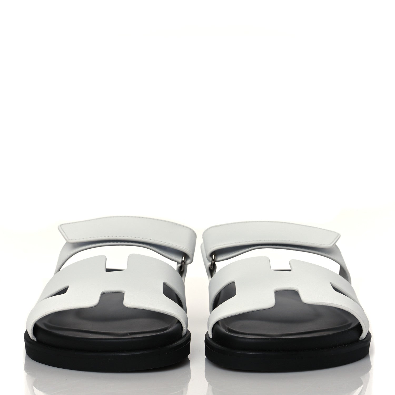 Hermes Calfskin Womens Chypre Sandals 36 White 2 of 9