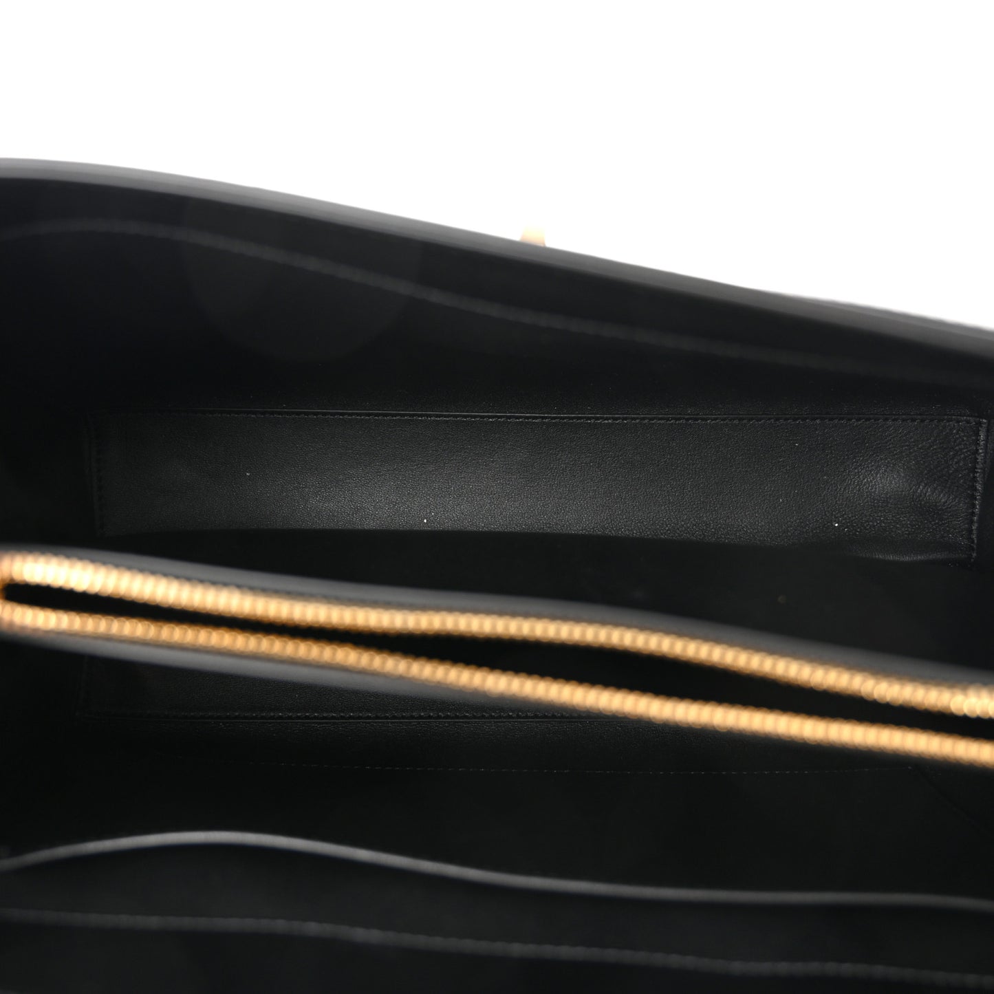 Satinated Calfskin Medium 16 Top Handle Bag Black