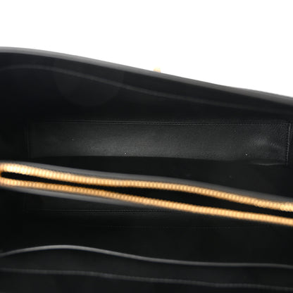 Celine Satinated Calfskin Medium 16 Top Handle Bag Black 5 of 12