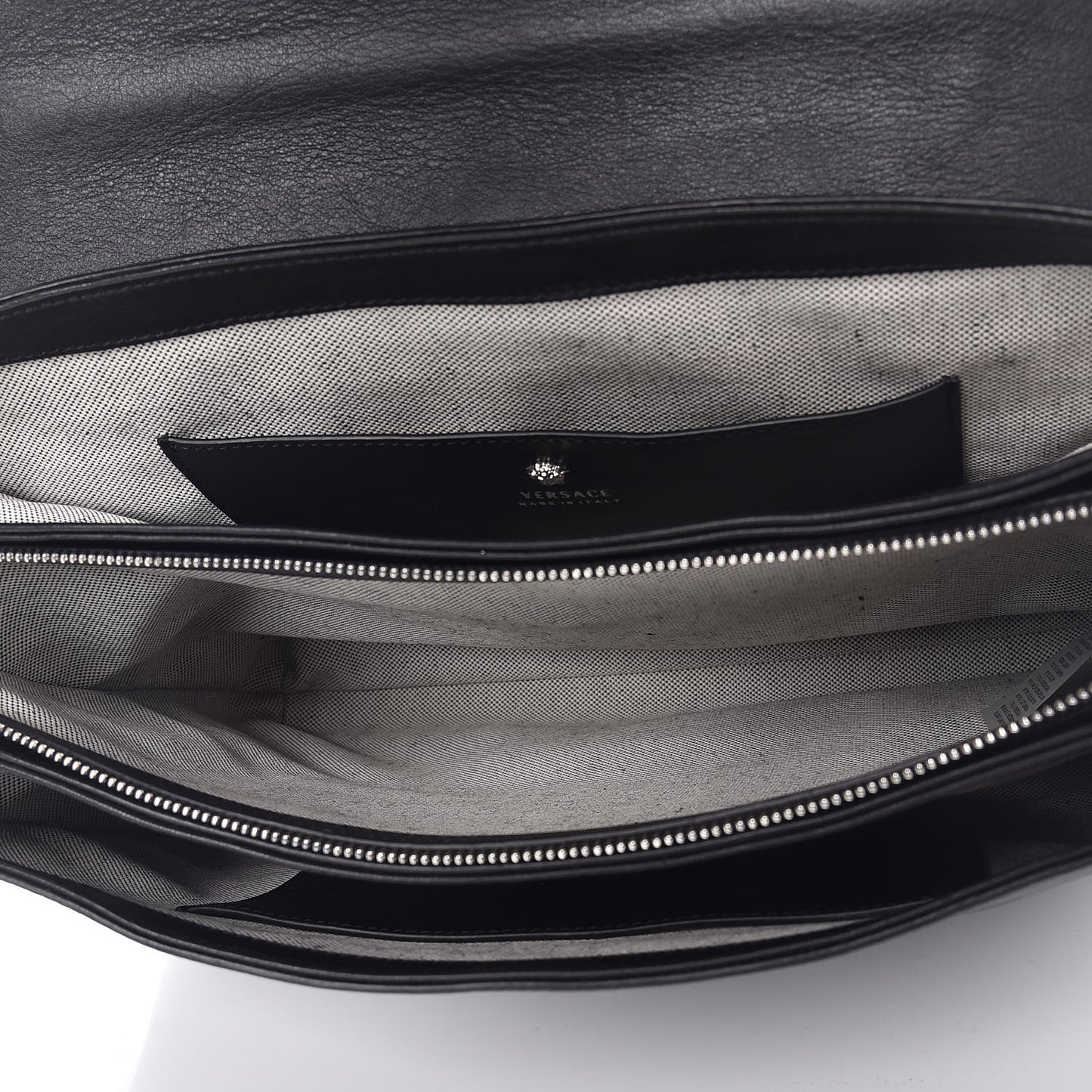 Calfskin Palazzo Shoulder Bag Black