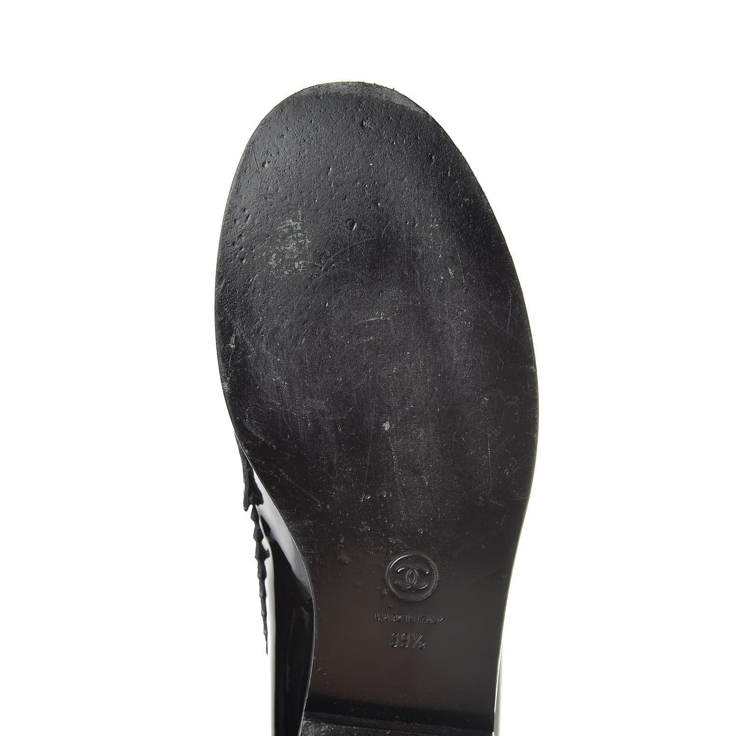 Patent CC Mocassin Loafers 39.5 Black
