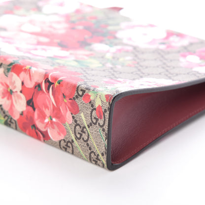 Gucci GG Supreme Monogram Blooms Large Cosmetic Case Beige Multicolor Dry Rose 9 of 10