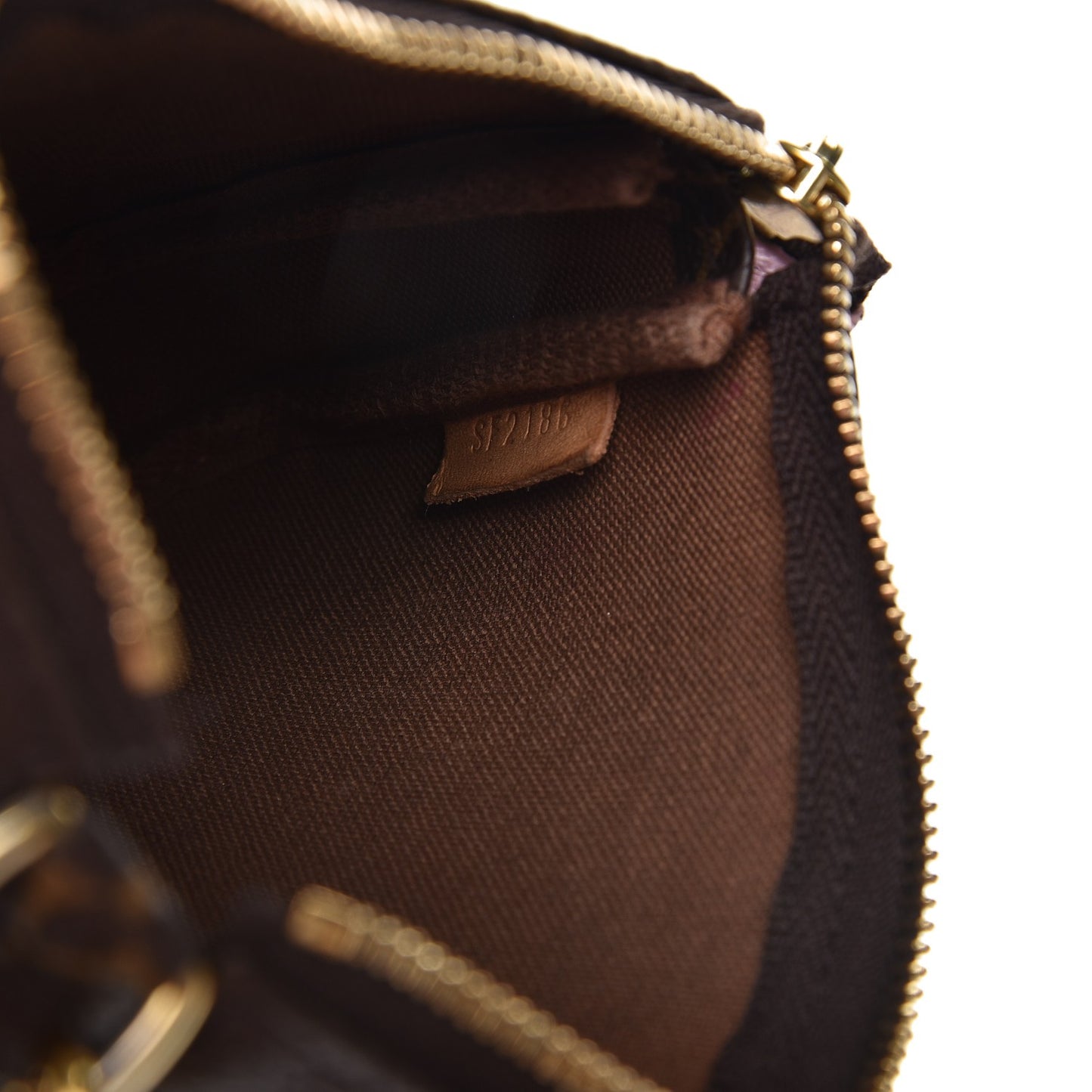 Monogram 2016 Christmas Animation Mini Pochette Accessories Rose Ballerine