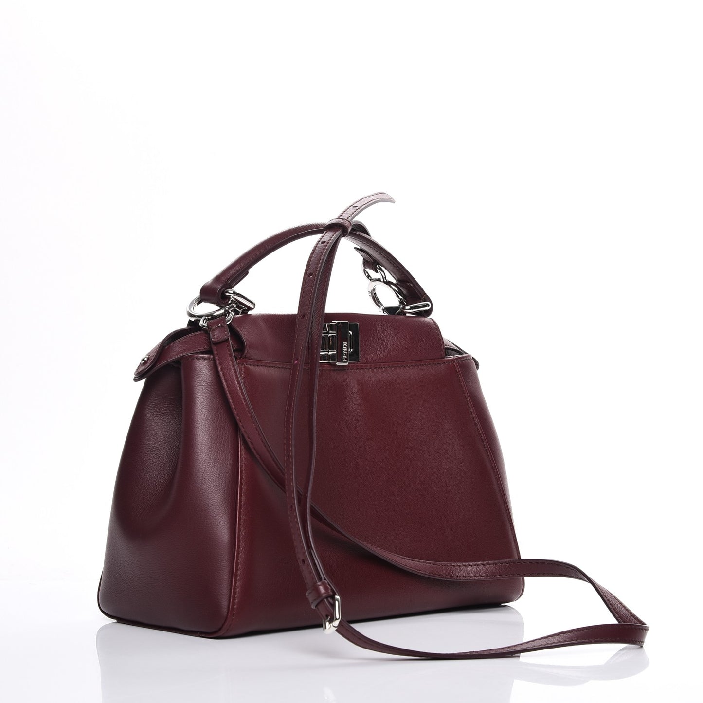 Nappa Mini Peekaboo Iconic Satchel Bordeaux