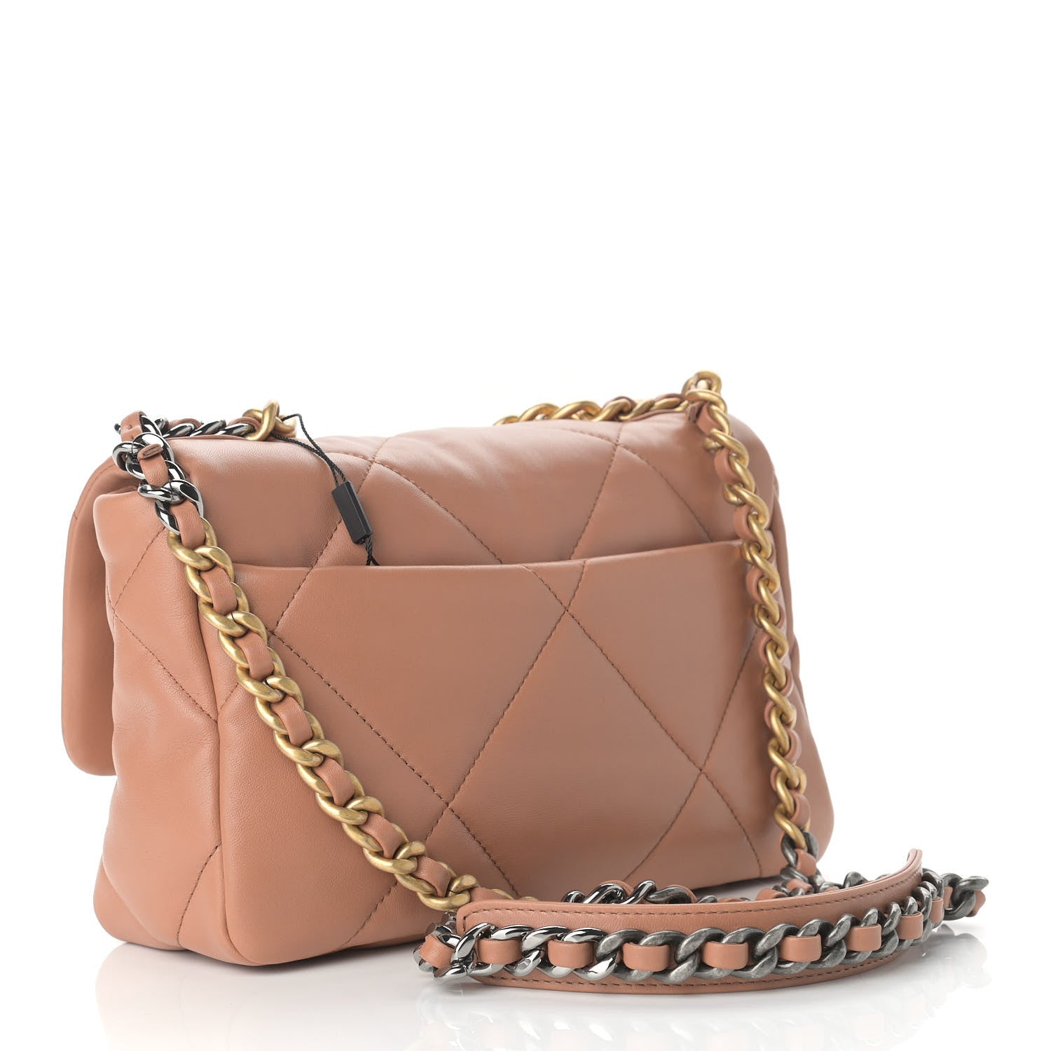 Chanel Lambskin Quilted Medium Chanel 19 Flap Brown 3 of 11