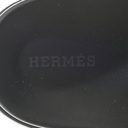 Hermes Calfskin Womens Chypre Sandals 39.5 Black 8 of 9