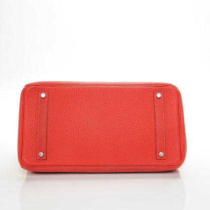 Hermes Togo Birkin 35 Rouge Casaque 6 of 23