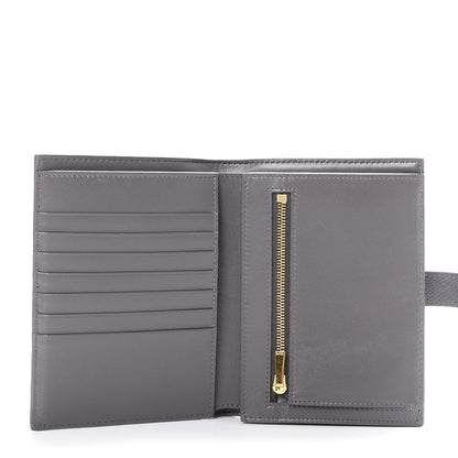 Celine Grained Calfskin Medium Multifunction Strap Wallet Grey Vintage Pink 5 of 8