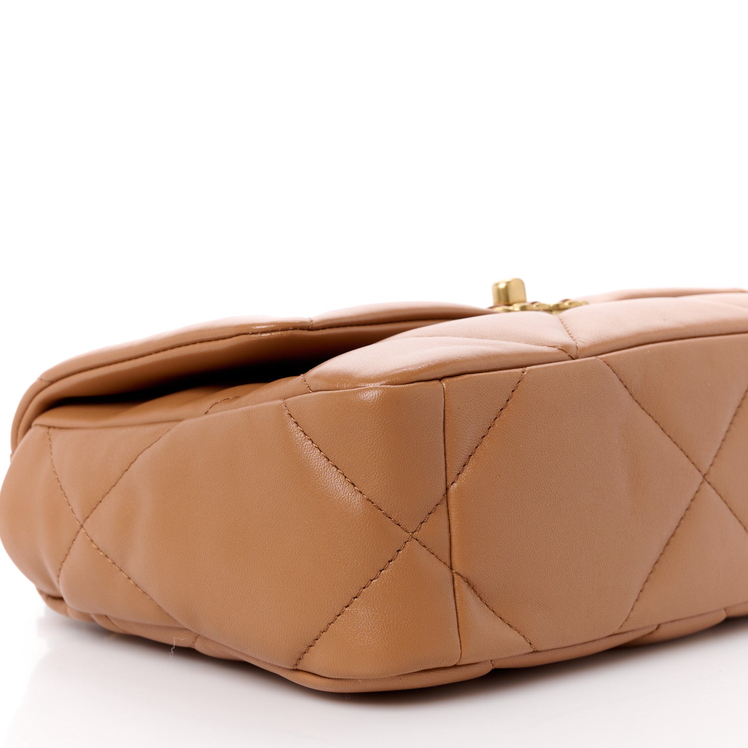 Chanel Lambskin Quilted Medium Chanel 19 Flap Brown 10 of 12