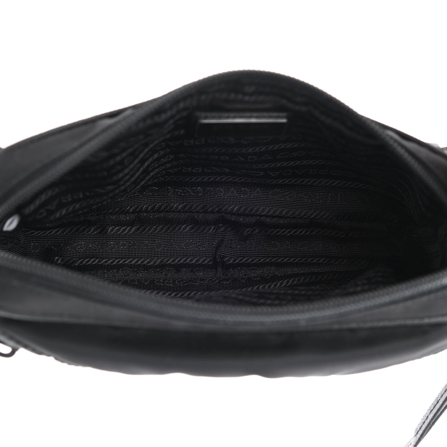 Prada Tessuto Nylon Saffiano Belt Bag Black 5 of 13