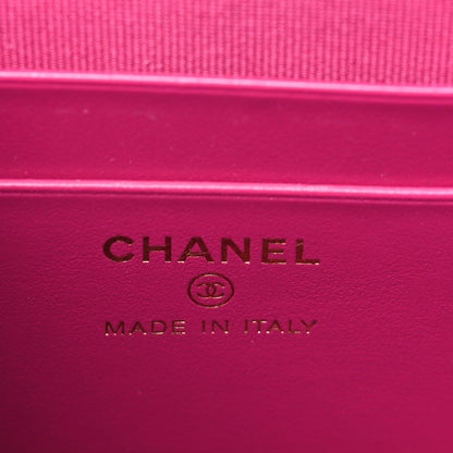 Chanel Caviar Quilted Classic Clutch With Chain Fuchsia 7 of 12