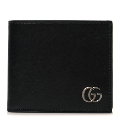Gucci Smooth Calfskin GG Marmont Bi-Fold Wallet Black 1 of 8